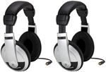 Samson HP30 Stereo Headphones 2 Pack Front View